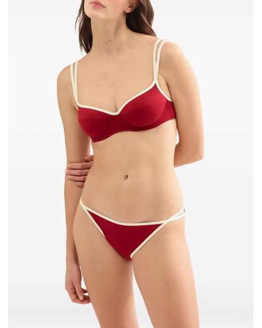 Eres Red Dayle Bikini Top