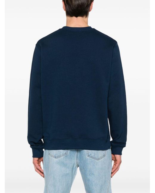 MSGM Sweater Met Logoprint in het Blue voor heren