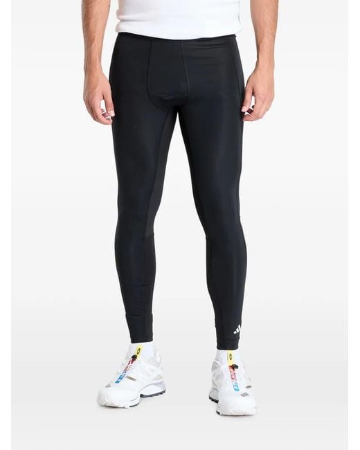 Adidas Blue Techfit Compression Leggings for men