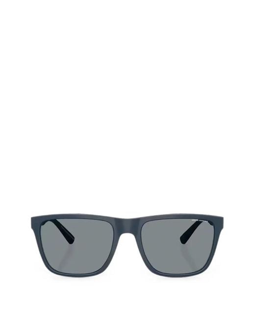 ARMANI EXCHANGE Gray Rectangle-Frame Sunglasses for men