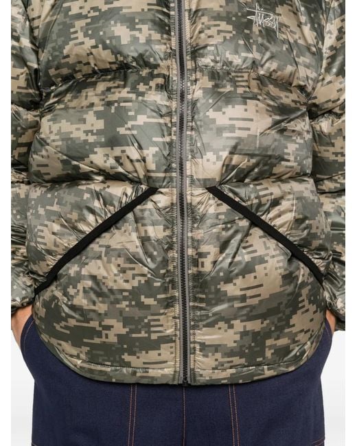 Stussy Brown Camouflage Zip Jacket
