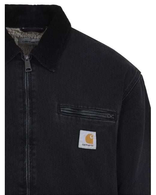 Carhartt Blue Og Detroit Zip-Fastening Corduroy-Collar Jacket for men