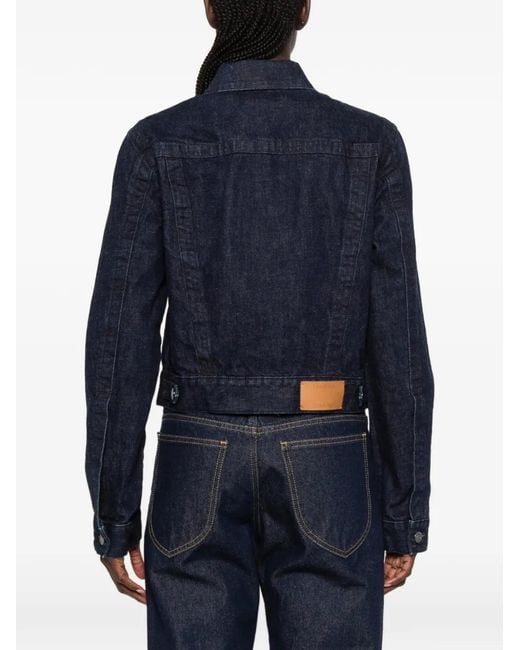 Calvin Klein Lynette Denim Jack in het Blue