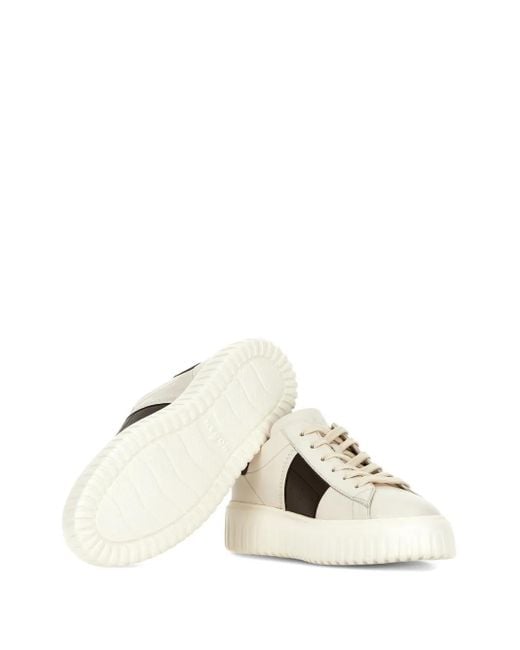 Hogan White H-Stripes Sneakers for men