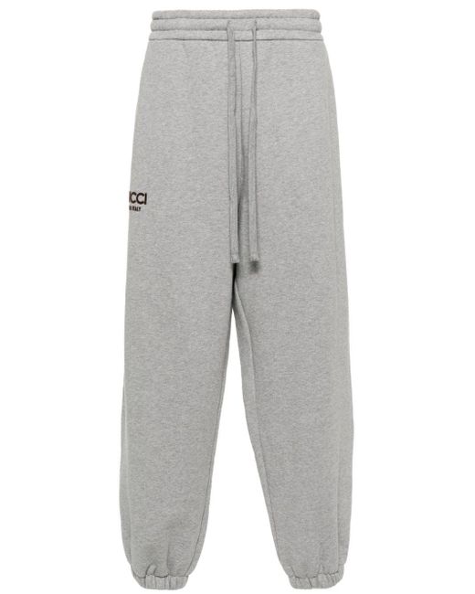 Pantalones de chándal con logo Gucci de hombre de color Gray
