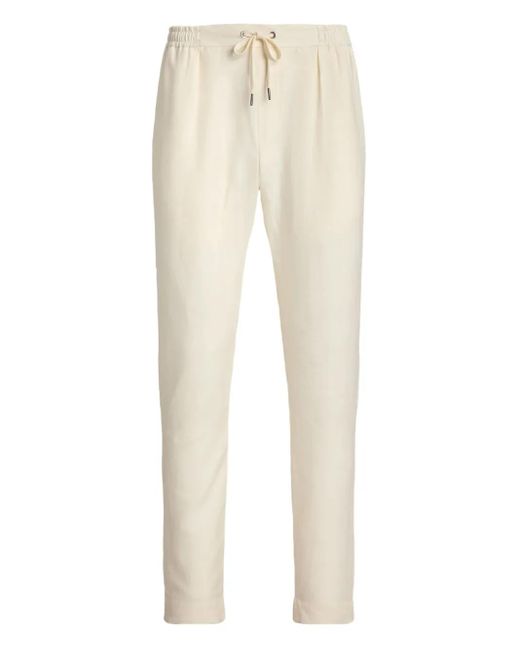 Ralph Lauren Natural Drawstring Trousers for men
