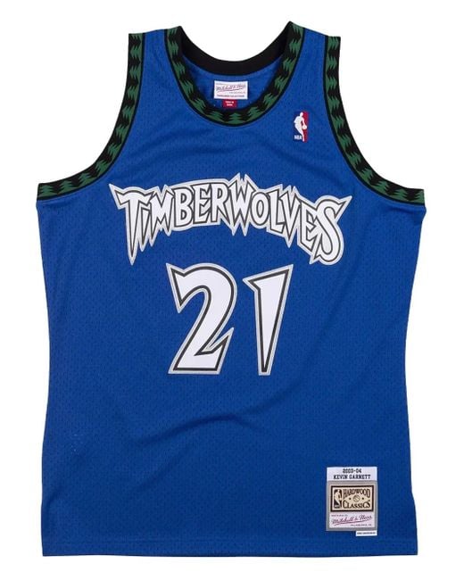Camiseta de tirantes Swingman "Minnesota Timberwolves Kevin Garnett" de x NBA Mitchell & Ness de hombre de color Blue