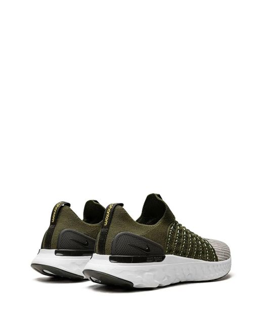 Nike Green React Phantom Run Flyknit 2 Sneakers