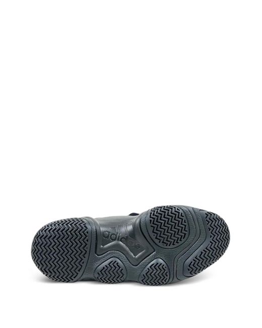 Y-3 Black Megaball Leather Sneakers