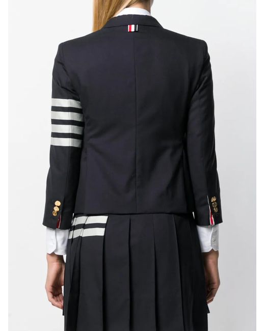 Thom Browne Gebreide Blazer in het Blue