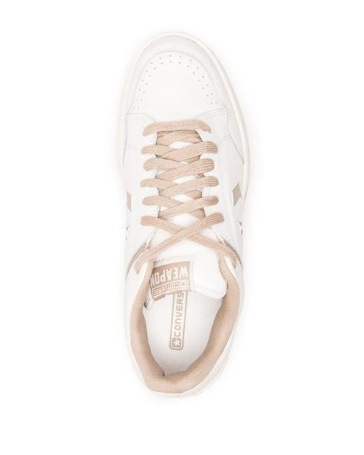 Converse White Weapon Leather Sneakers for men