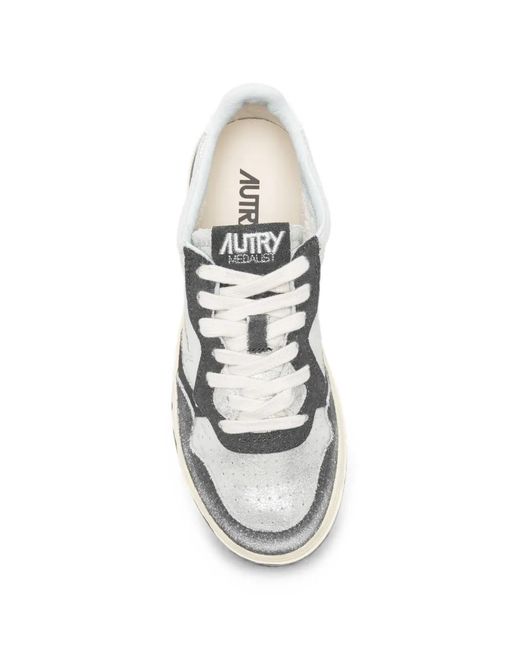 Autry White Medalist Sneakers