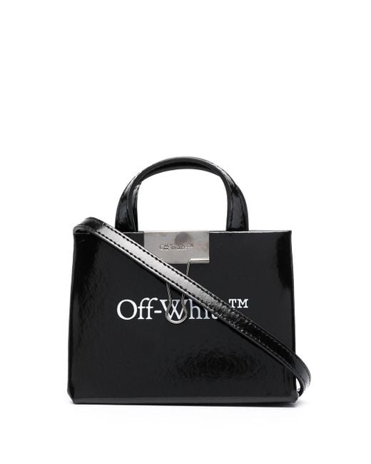 Off-White c/o Virgil Abloh Small Box Bag In Black And White