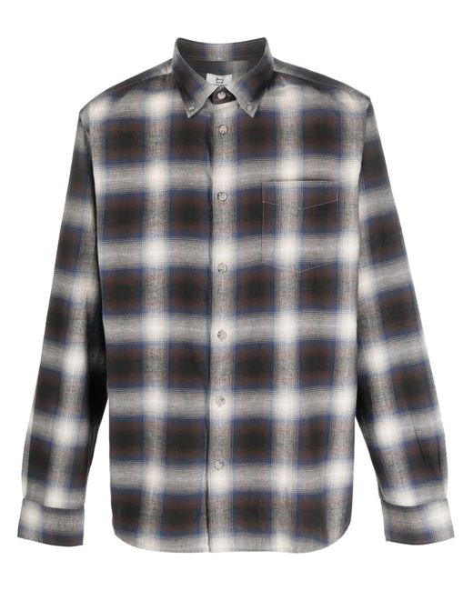 Woolrich Gray Check-pattern Shirt for men