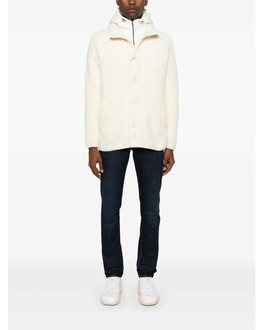 Herno White Virgin Wool Jacket for men