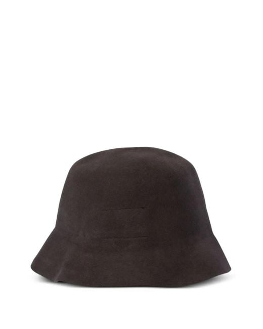 SUPERDUPER Black Merino Wool Hat for men