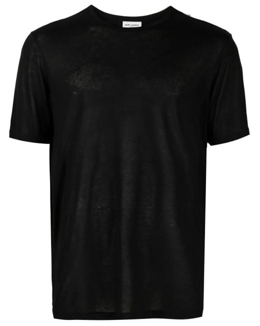 Camiseta de Saint Laurent de hombre de color Black