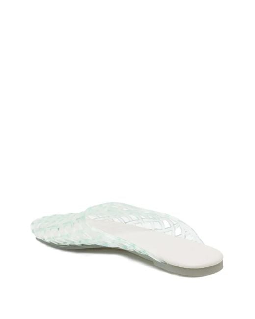Senso White Jacey Flatted Mules