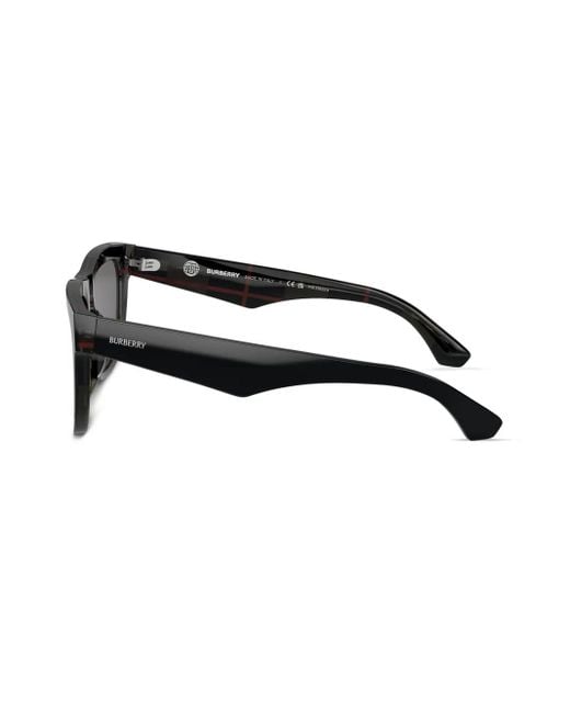 Burberry Black Square Frame Sunglasses for men