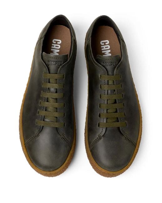Camper Green Peu Terreno Nubuck Leather Sneakers for men