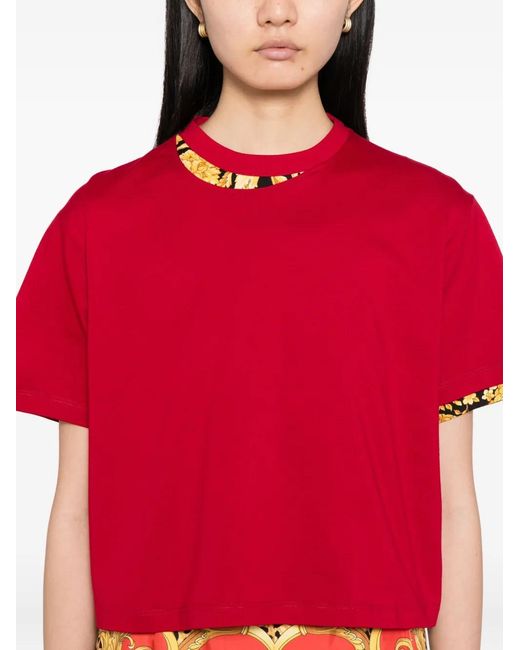 Versace Red Short-Sleeved T-Shirt