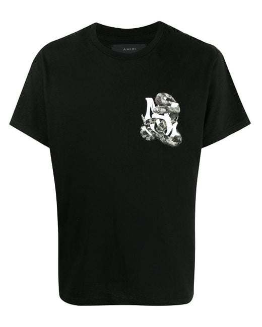 メンズ Amiri プリント Tシャツ Black