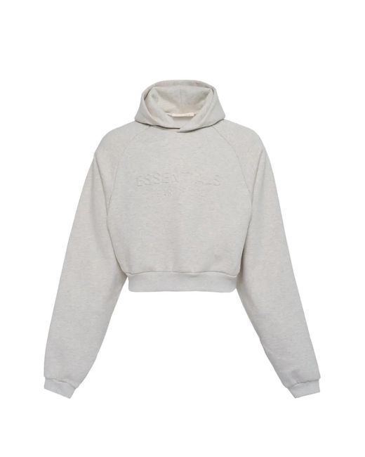 Fear Of God White Hoodie 90's Raglan À Logo