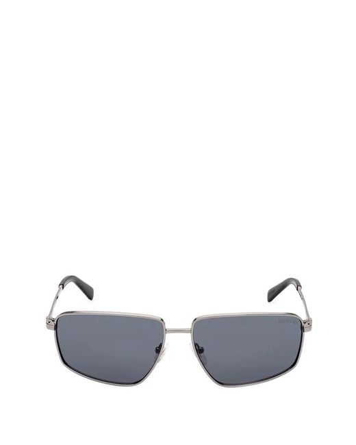 GUESS EYEWEAR Metallic Rectangle-Frame Sunglasses