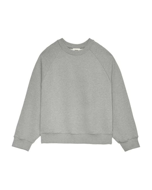 A PAPER KID Gray Raglan-Sleeve Sweatshirt