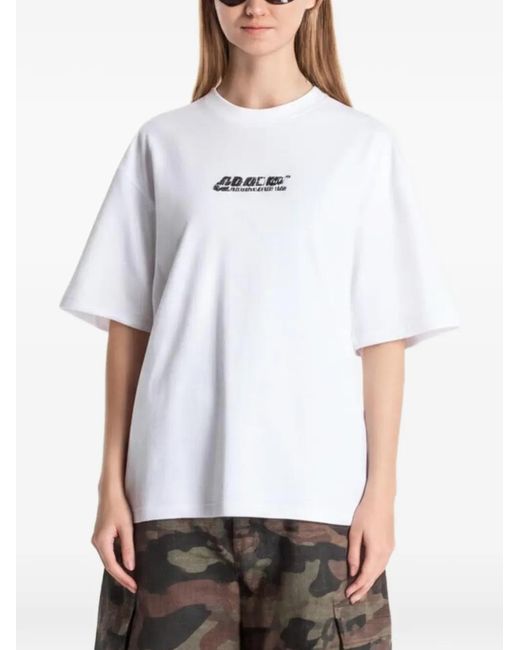 Off-White c/o Virgil Abloh White Graphic-Print Short-Sleeve T-Shirt