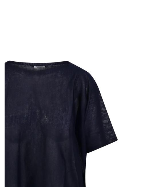 Roberto Collina Blue Short-Sleeved T-Shirt