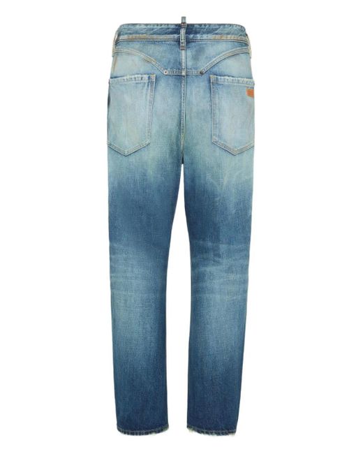 DSquared² Blue Logo-Patch Jeans for men