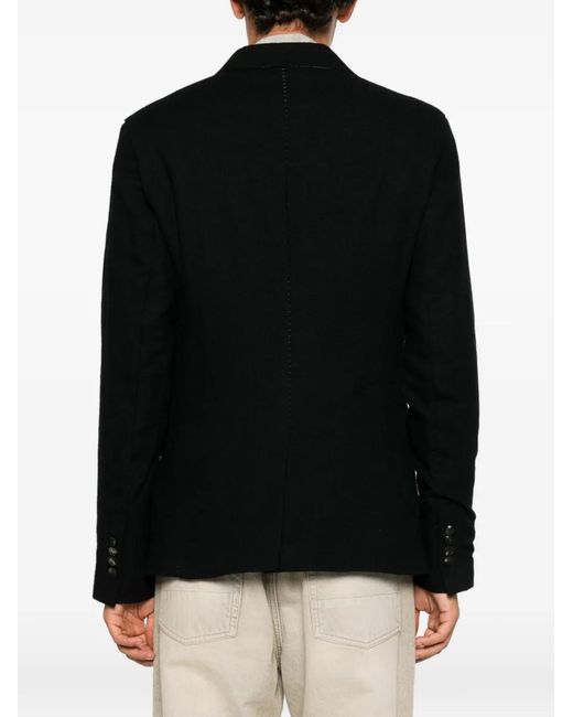 Masnada Black Single-Breasted Blazer for men