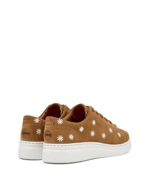Camper Brown Runner Up Floral Sneakers