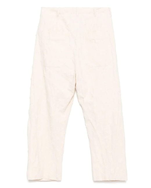 Forme D'expression White Baggy Trousers