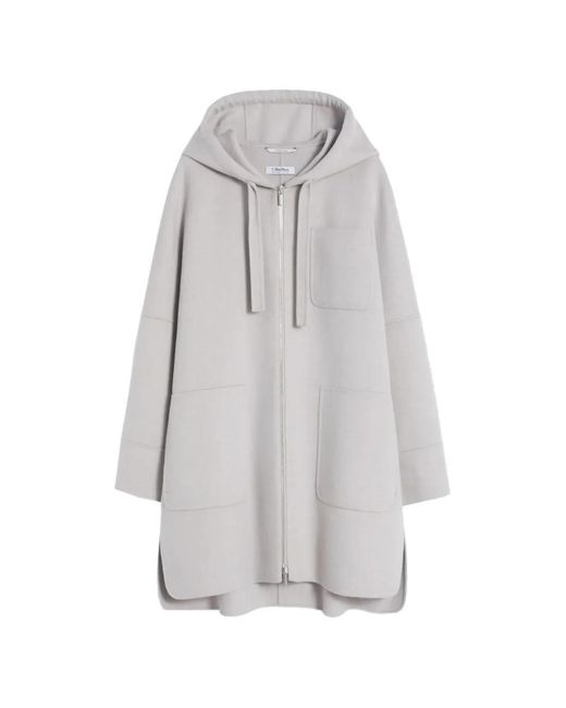 Abrigo con doble cara Max Mara de color Gray