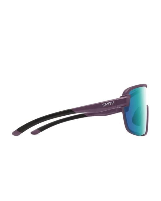 Smith Blue Shield-Frame Sunglasses