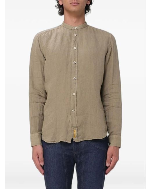 B.D. Baggies Natural Chemise En Coton À Col Officier for men