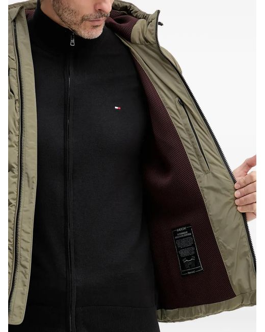 Plumífero Con Bolsillos Con Cremallera Geox de hombre de color Gray
