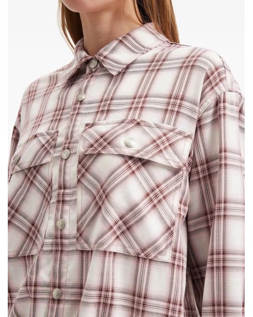 Izzue White Check Pocket Shirt