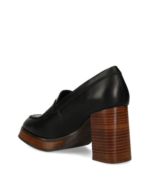Alohas ブロックヒール パンプス 90mm Black