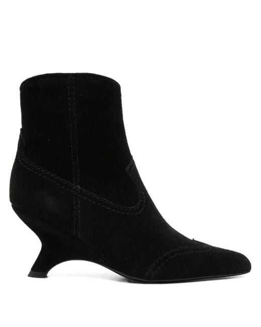 Jonathan Simkhai Black Bottines Shadow À Bout Pointu