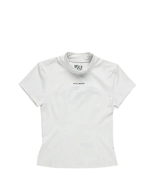Malbon Golf White Orelia Logo-Print T-Shirt