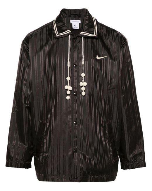 X Bode veste boutonnée à rayures Nike pour homme en coloris Black