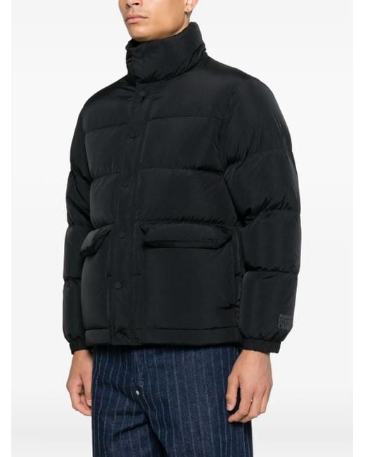 Maison Kitsuné Black Quilted Puffer Jacket for men