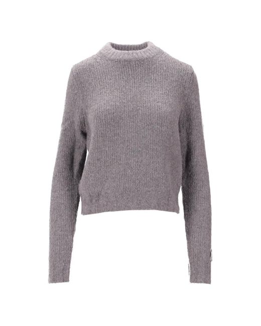 B.B. Wallace Gray Gerippter Pullover