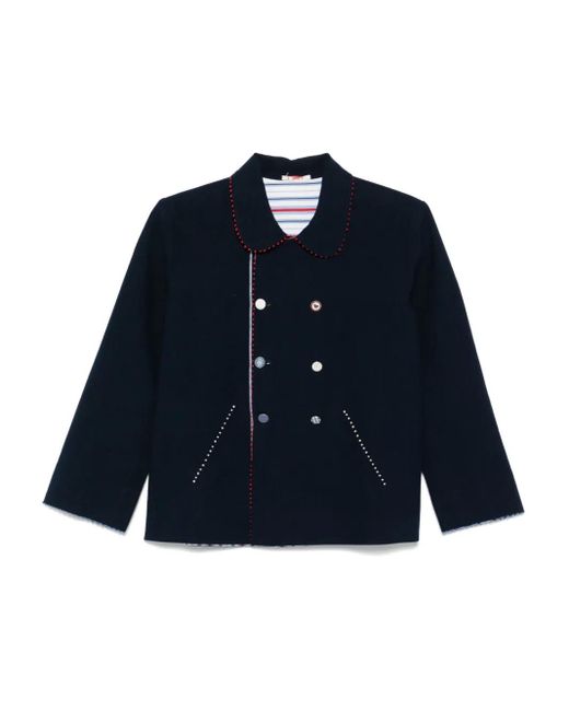 Péro Blue Reversible Cotton Jacket