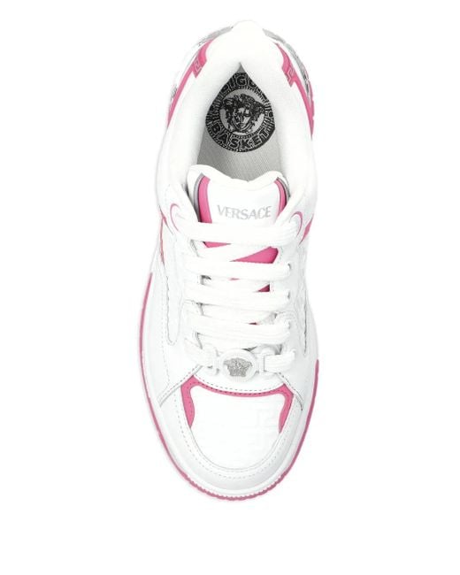 Versace White Leather Sneakers