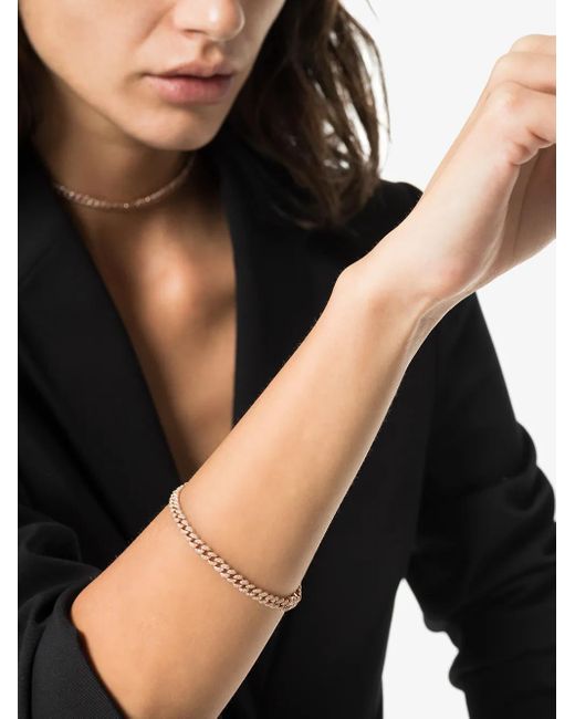 SHAY Metallic 18K Rose Diamond-Embellished 7.5 Inch Bracelet
