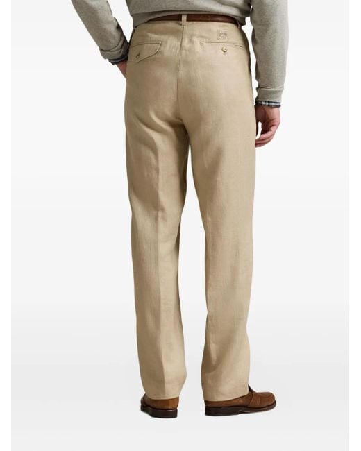 Polo Ralph Lauren Natural Pleated Trousers for men